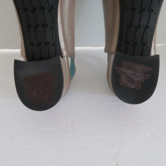 Thierry Rabotin Italian Slingback Block Heel Shoes for women Sz 7 Color Tan - Picture 10 of 12